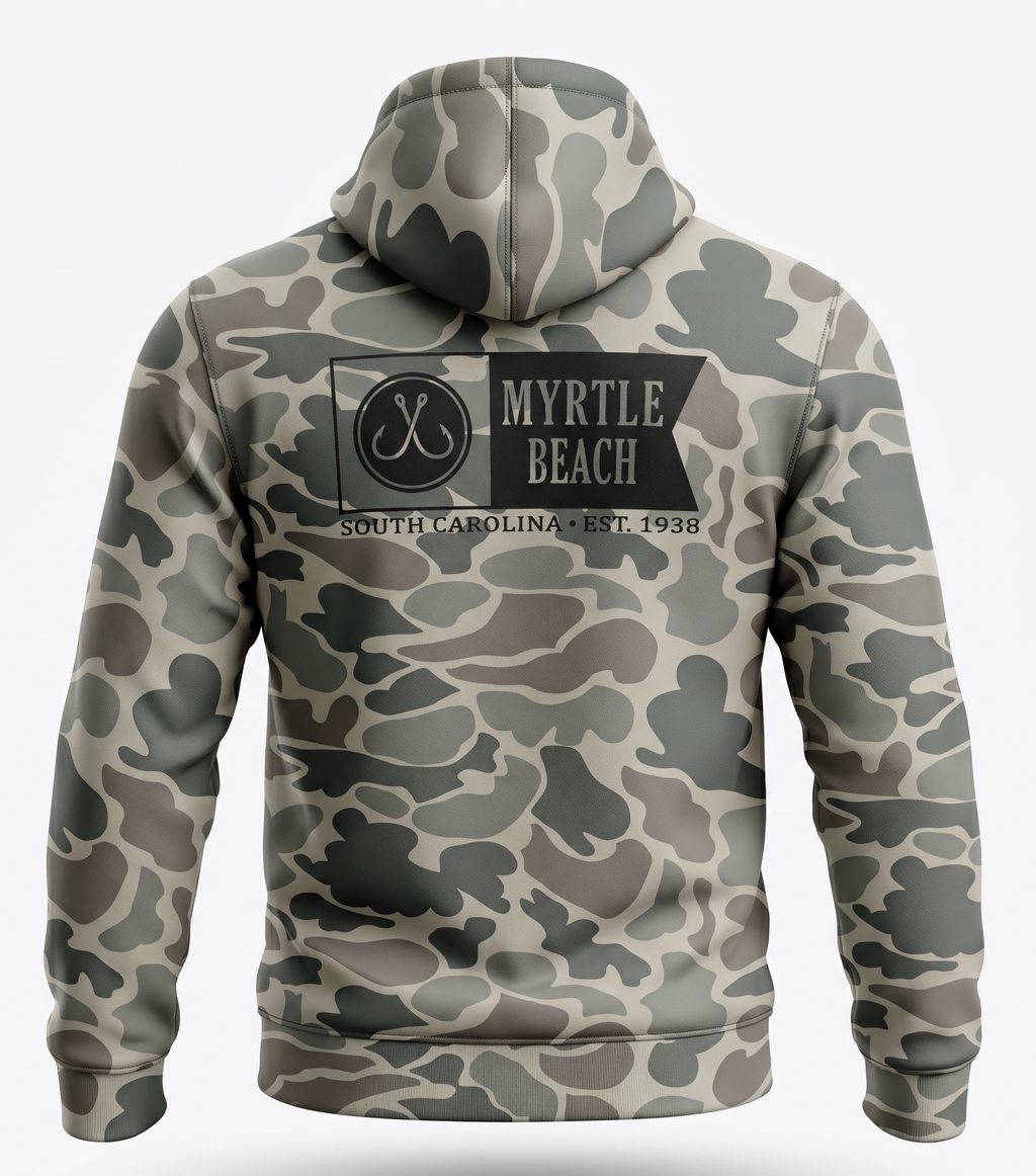 Momentum Desert Camo Hoodie FB Print, Myrtle Beach-Camo