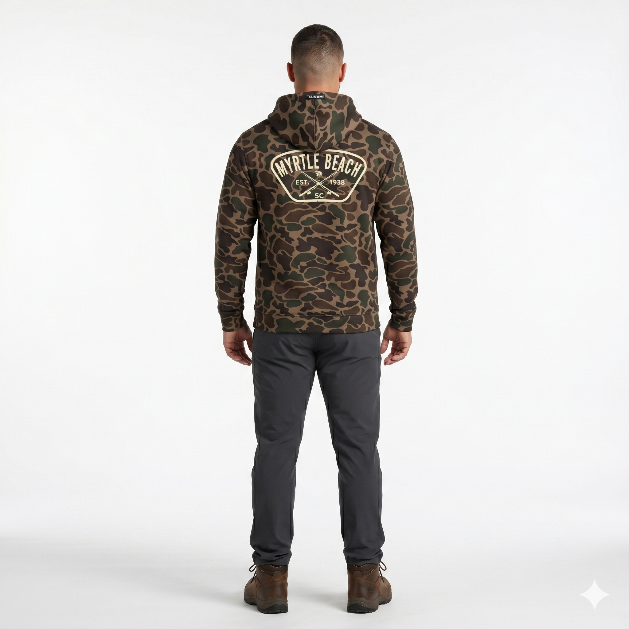Momentum Hunter Camo Hoodie FB Print, Myrtle Beach-Camo