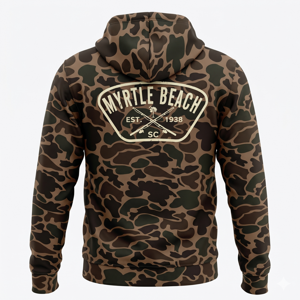 Momentum Hunter Camo Hoodie FB Print, Myrtle Beach-Camo