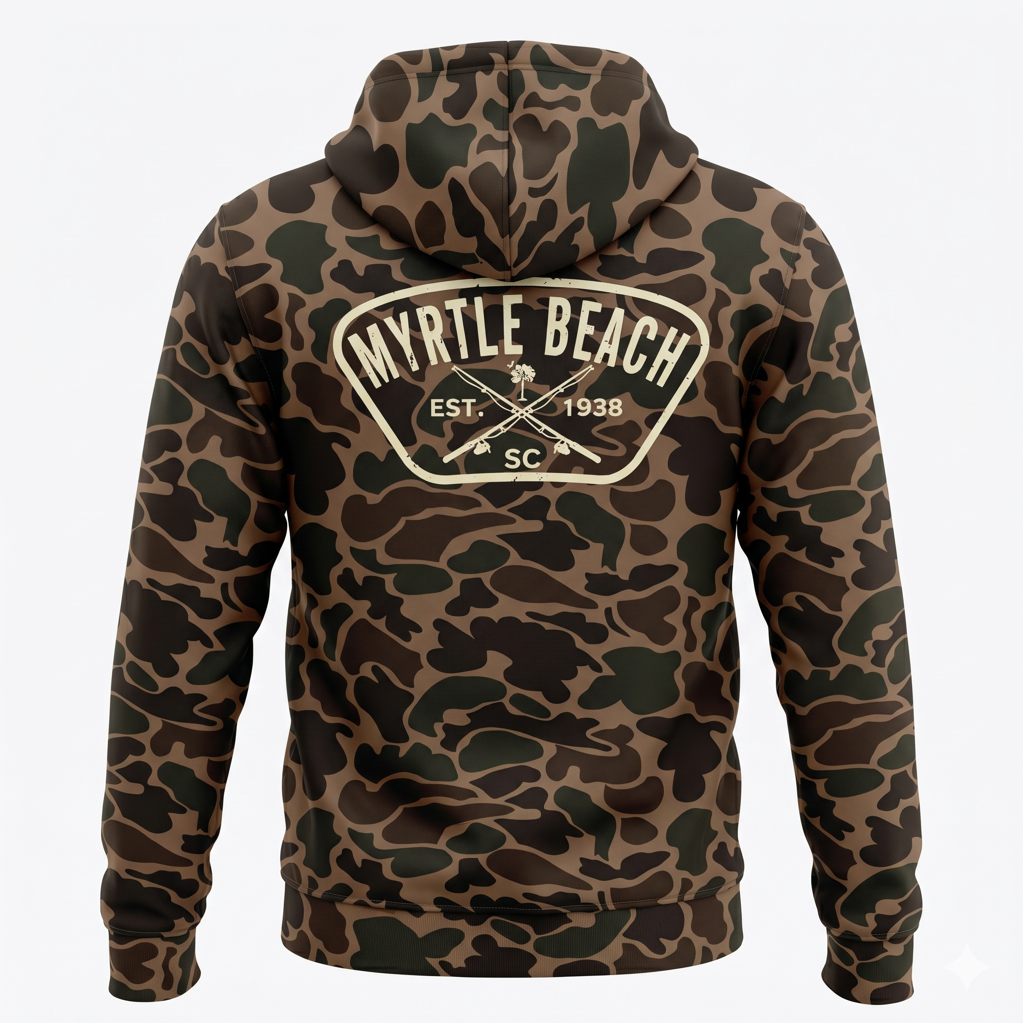 Momentum Hunter Camo Hoodie FB Print, Myrtle Beach-Camo