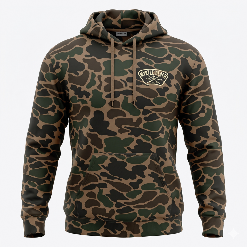 Momentum Hunter Camo Hoodie FB Print, Myrtle Beach-Camo