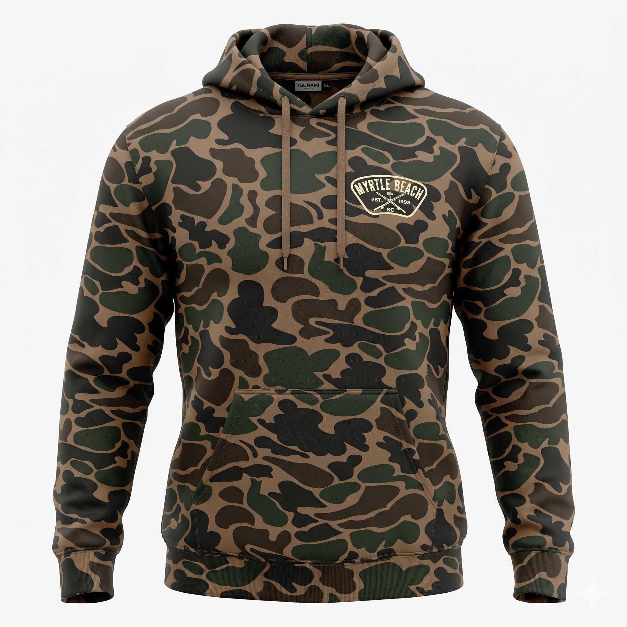Momentum Hunter Camo Hoodie FB Print, Myrtle Beach-Camo