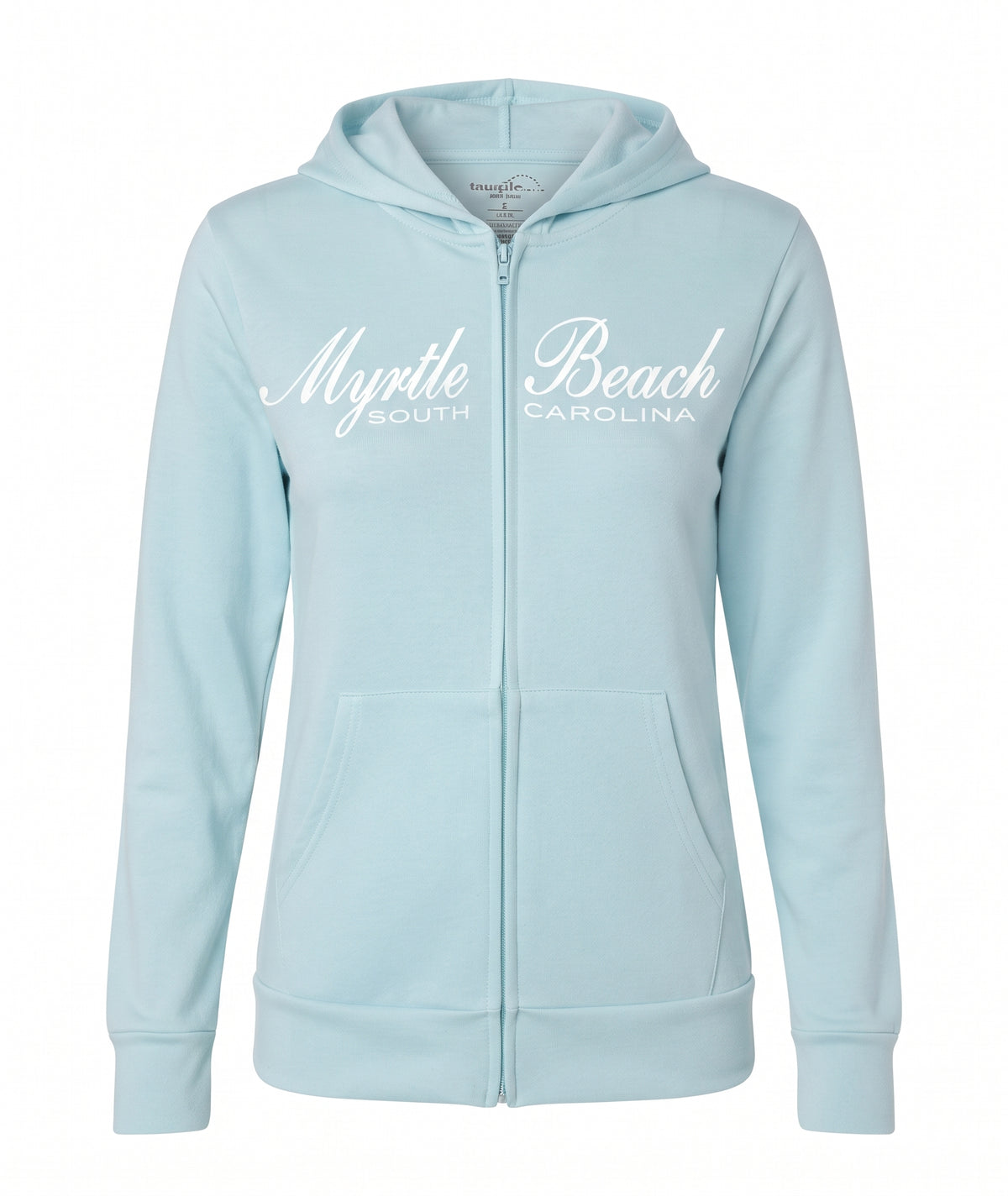 Sage Scuba Full Zipper Hoodie Embroidery Front ,Myrtle Beach