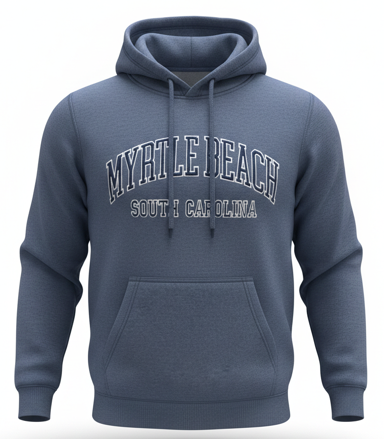 Slate Premium Hoodie Embroidery Front ,Myrtle Beach