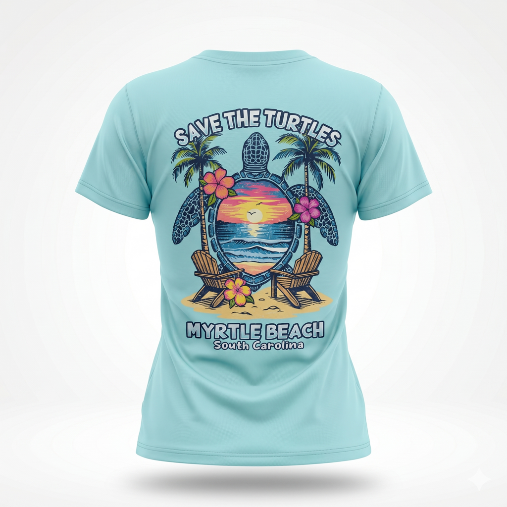 Water Clear T-Shirt Printed Solid AK Myrtle Beach, TS06