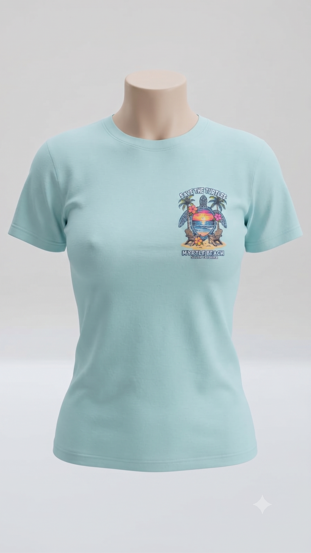Water Clear T-Shirt Printed Solid AK Myrtle Beach, TS06