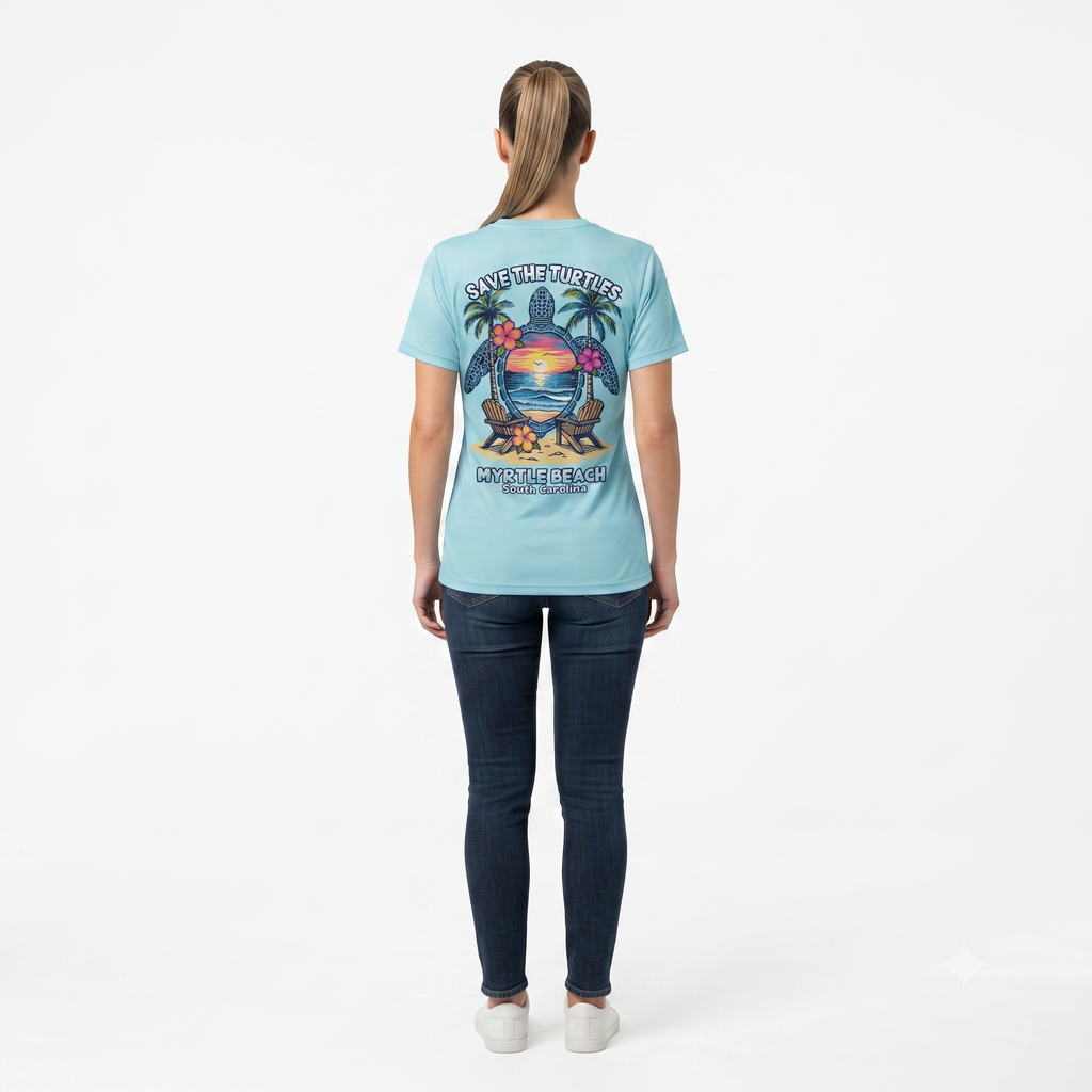 Water Clear T-Shirt Printed Solid AK Myrtle Beach, TS06