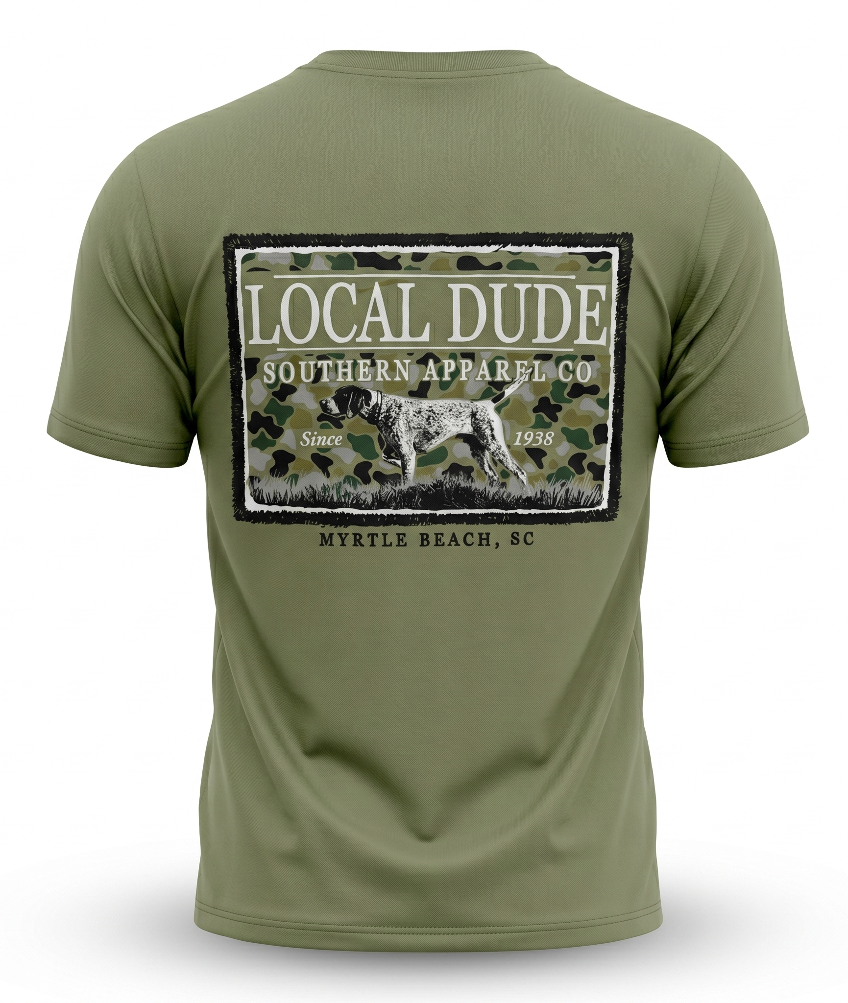 Desert Sage Printed Solid AK T-Shirt Myrtle Beach ,Camo Dog-Camo