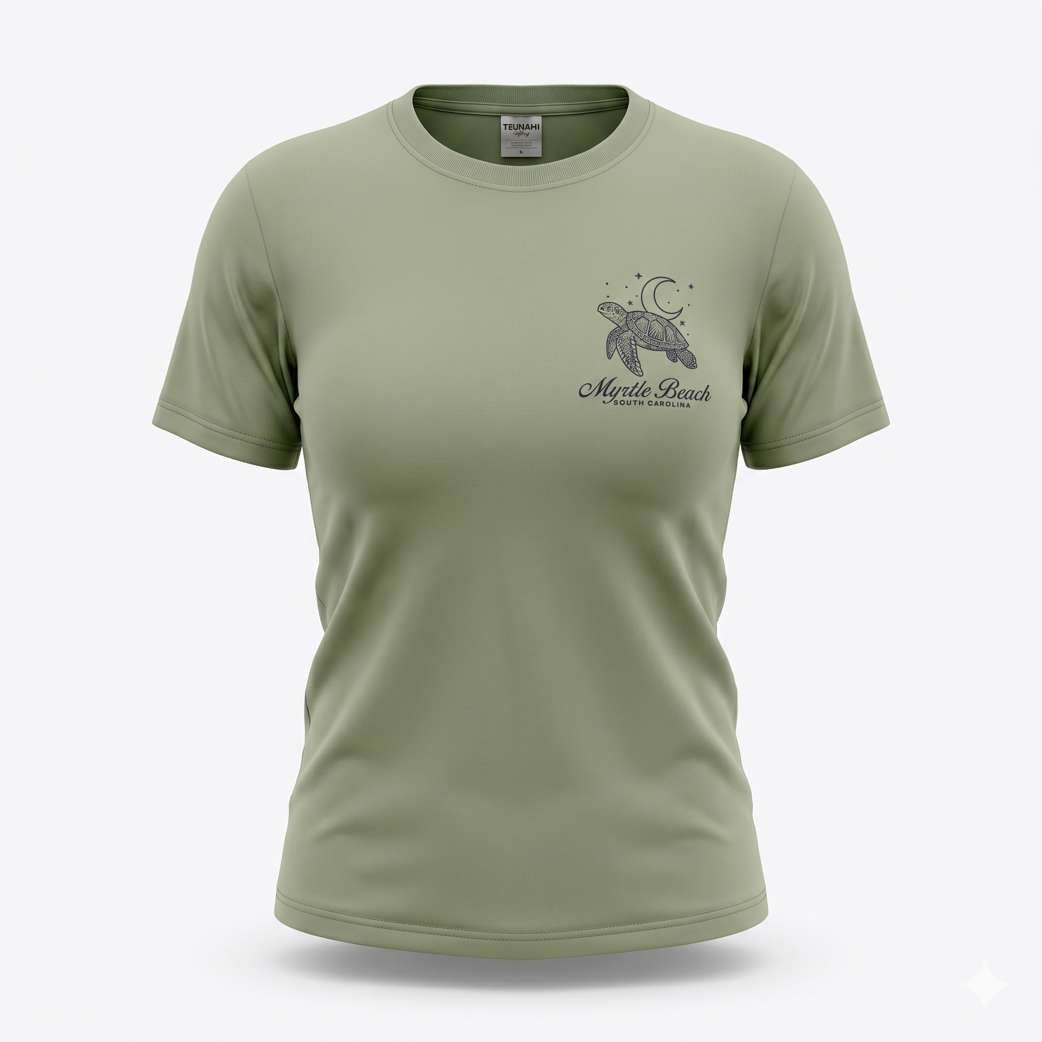 Desert Sage Printed Solid AK T-Shirt Myrtle Beach , Deco Turtle -DECO