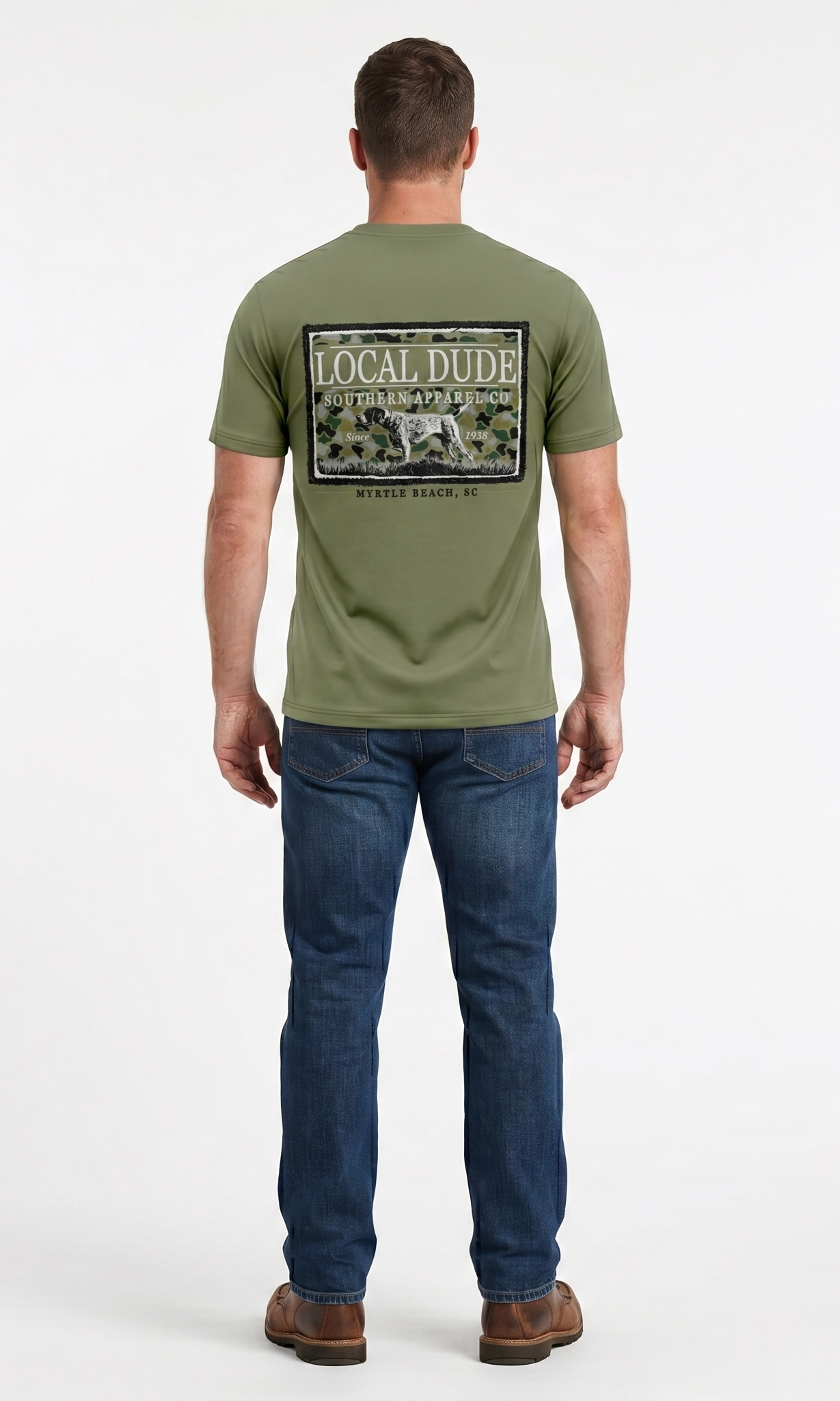 Desert Sage Printed Solid AK T-Shirt Myrtle Beach ,Camo Dog-Camo