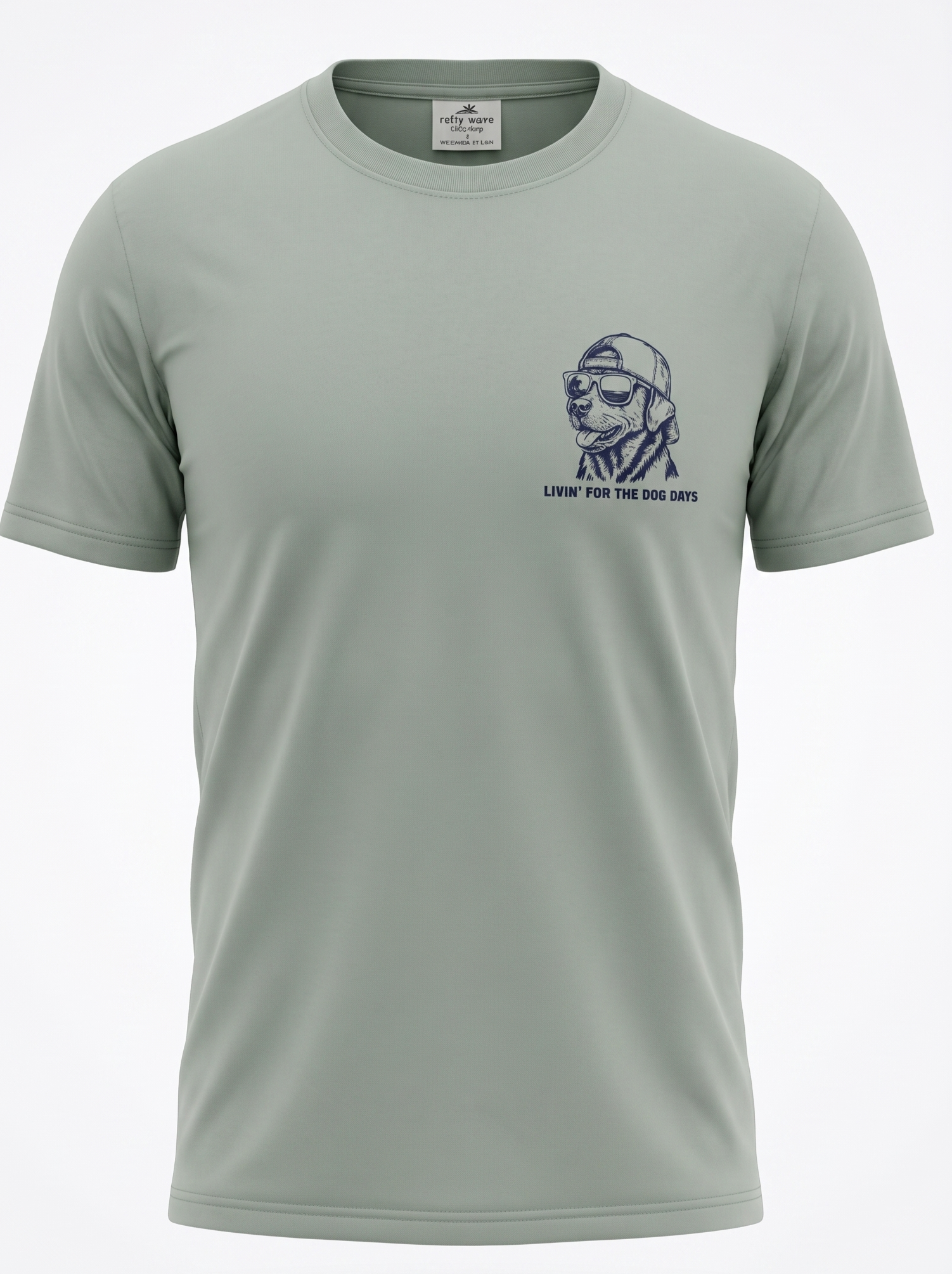 Glacier Grey Printed Solid AK T-Shirt Myrtle Beach ,Camo Cap Dog-MIX