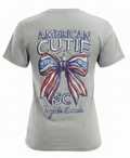Htr.Grey Printed Solid AK T-Shirt Myrtle Beach , Liberty Bow-USA