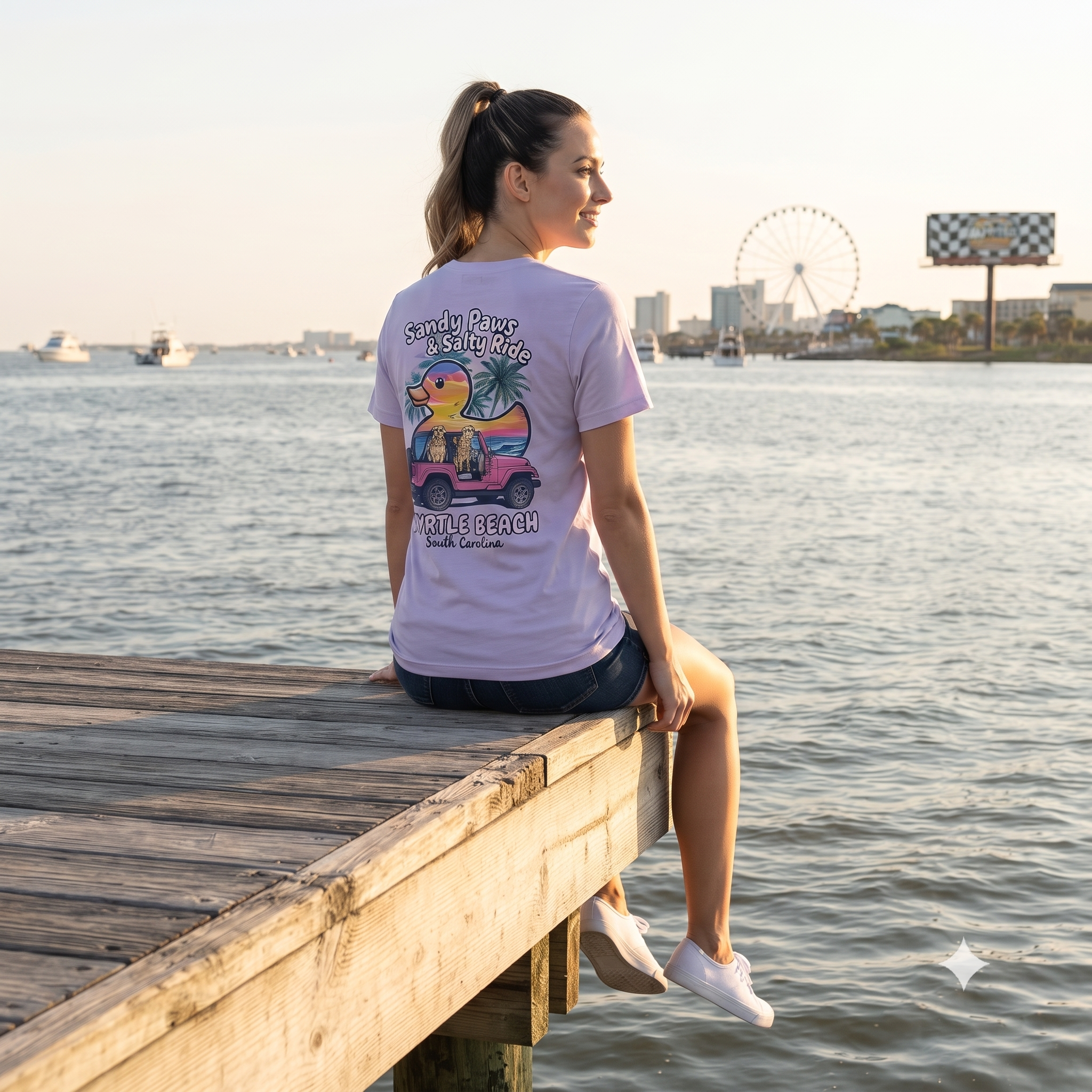 Lavender Fog T-Shirt Printed Solid AK Myrtle Beach, TS06