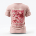 Light Pink Printed Solid AK T-Shirt Myrtle Beach , Turtle Beach-DECO