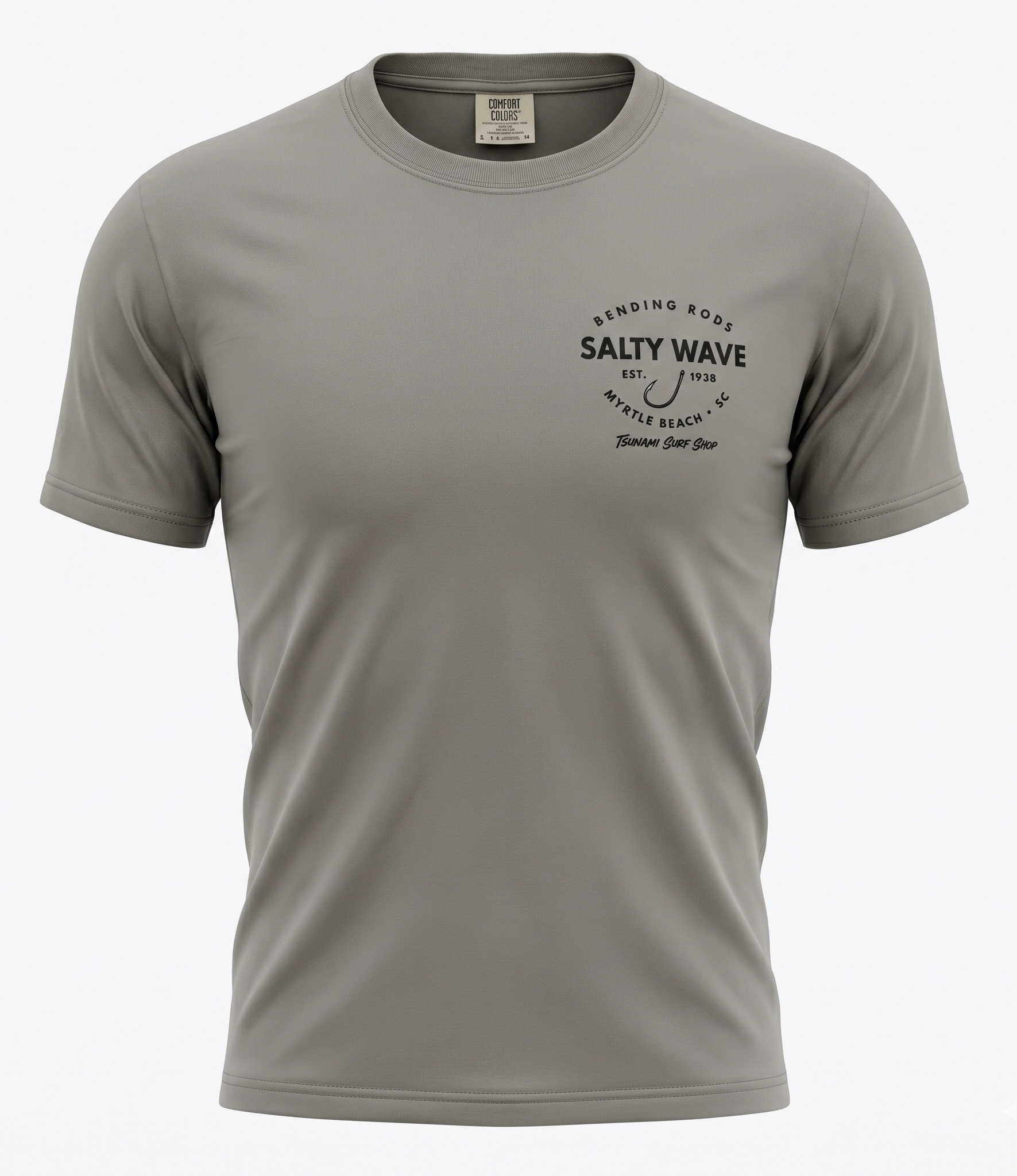Opal Grey Printed Solid AK T-Shirt Myrtle Beach ,Skull-MIX