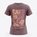 Purple Dove Printed Solid AK T-Shirt Myrtle Beach , Hibiscus-DECO