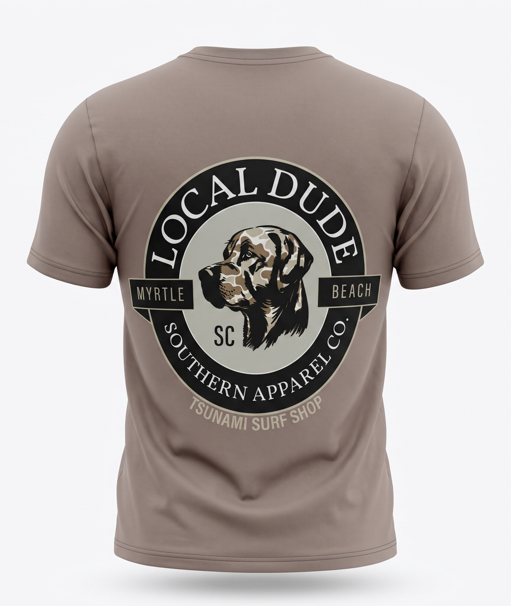 Sphinx Printed Solid AK T-Shirt Myrtle Beach ,Dog Head-Camo