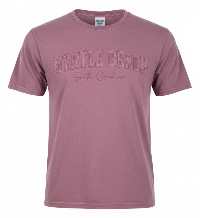 Rosewood Embroidery Garment Dye T-Shirt Myrtle Beach Applique