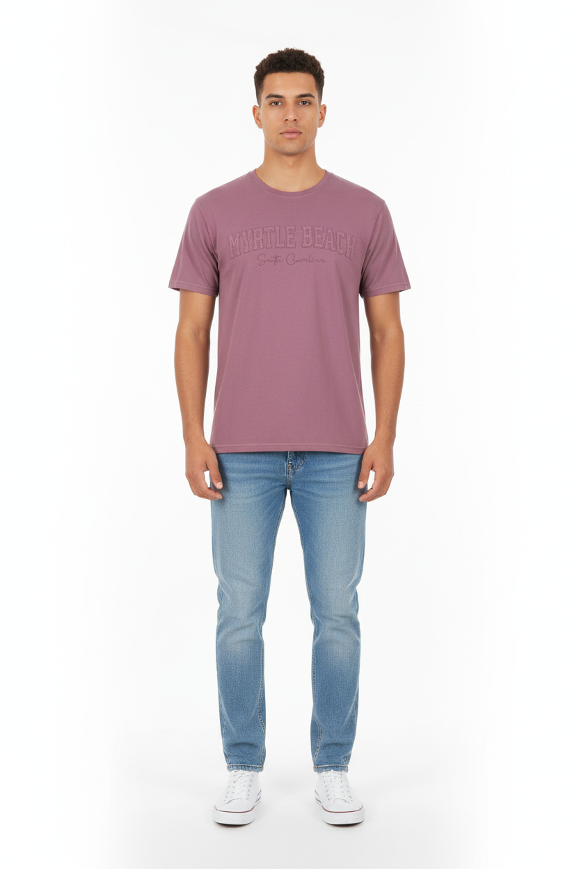 Rosewood Embroidery Garment Dye T-Shirt Myrtle Beach Applique