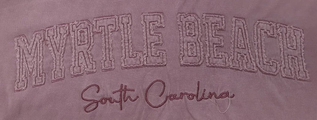 Rosewood Embroidery Garment Dye T-Shirt Myrtle Beach Applique