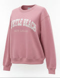Ice Dusty Rose Nantucket crewneck Sweatshirt Embroidery , Myrtle Beach