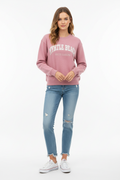 Ice Dusty Rose Nantucket crewneck Sweatshirt Embroidery , Myrtle Beach
