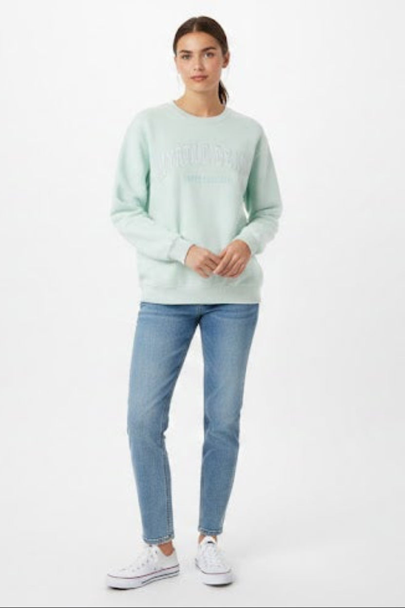 Ice Light Green Nantucket crewneck Sweatshirt Embroidery , Myrtle Beach