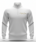 Cream Premium Qtr Zipper Crewneck Embroidery Front ,Myrtle Beach