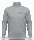 Light Grey Premium Qtr Zipper Crewneck Embroidery Front ,Myrtle Beach