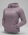 Lilac Scuba Hoodie Embroidery Tone On Tone Front ,Myrtle Beach
