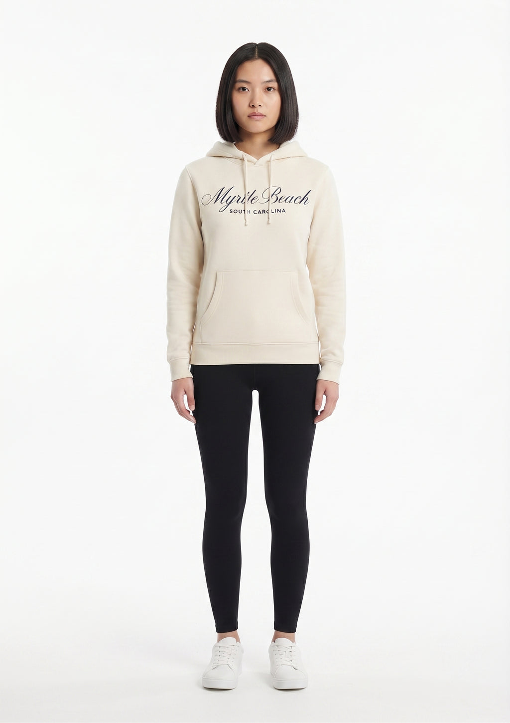 Sand Scuba Hoodie Embroidery Tone On Tone Front ,Myrtle Beach