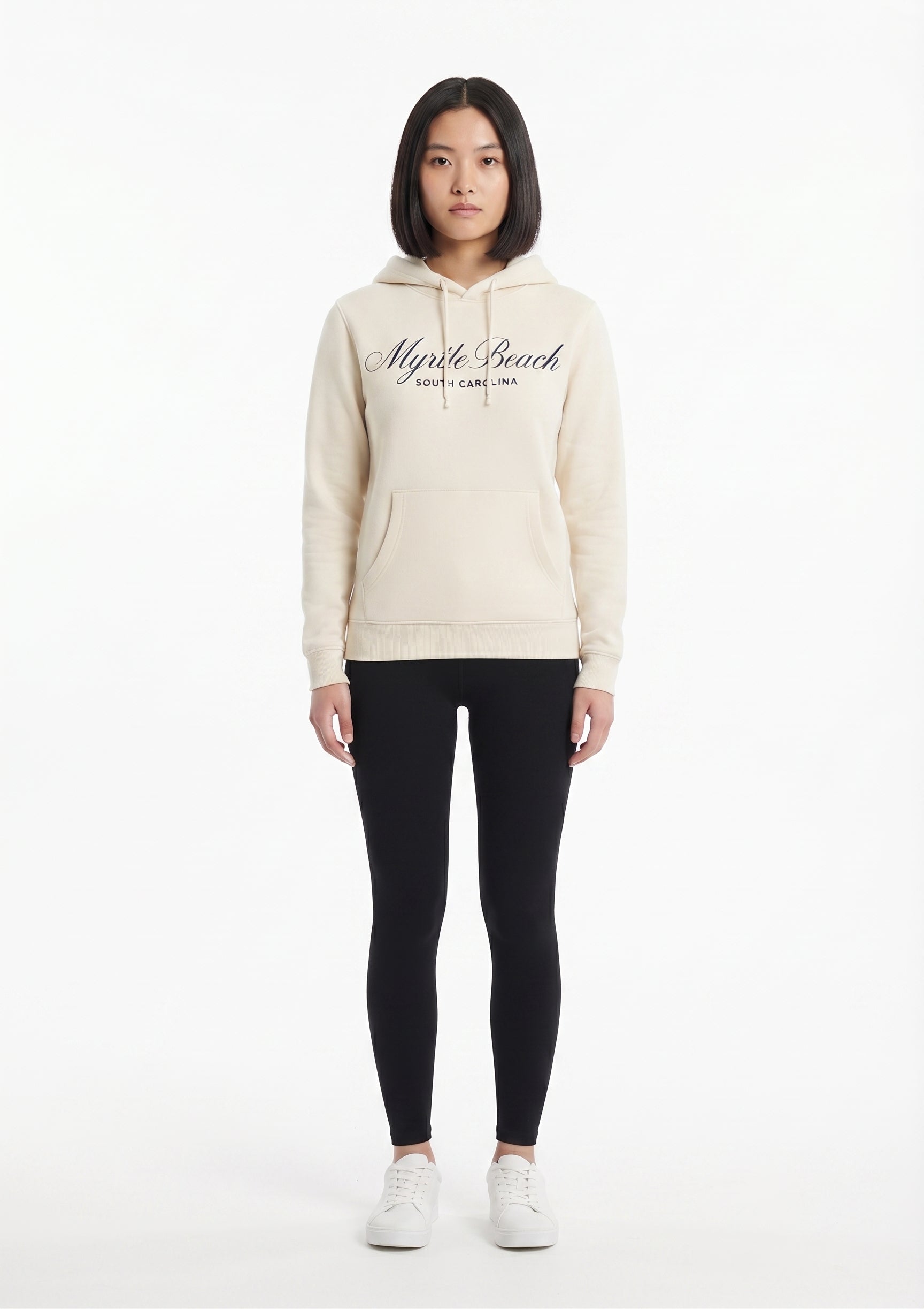 Sand Scuba Hoodie Embroidery Tone On Tone Front ,Myrtle Beach