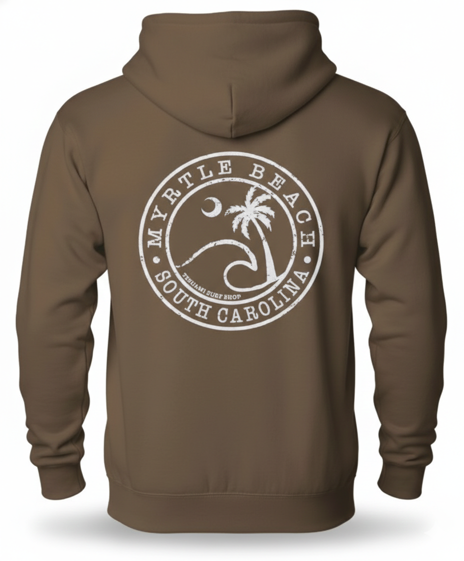 Cinder Adult Pullover Hoodie print Myrtle Beach , Wave