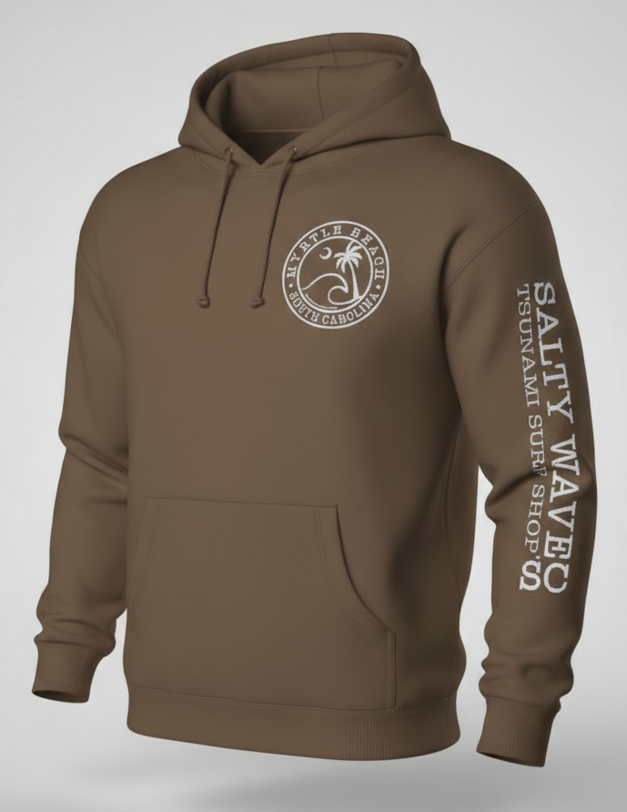Cinder Adult Pullover Hoodie print Myrtle Beach , Wave