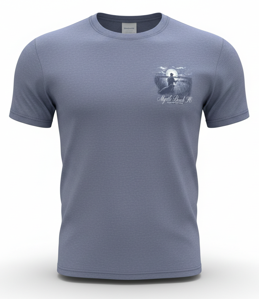 Heather Blue Printed T-Shirt Myrtle Beach , Hunting