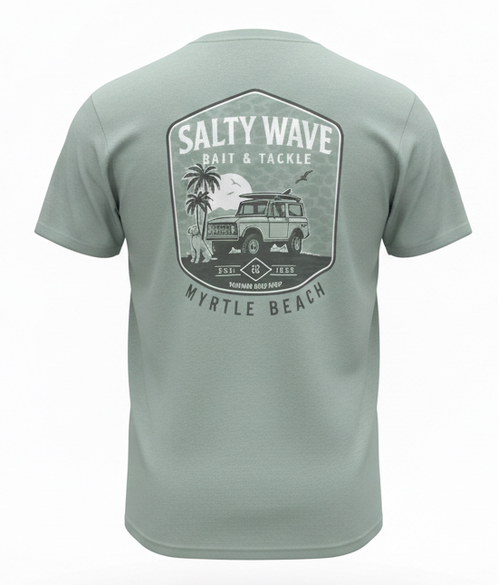 Sage Printed T-Shirt Myrtle Beach , Jeep