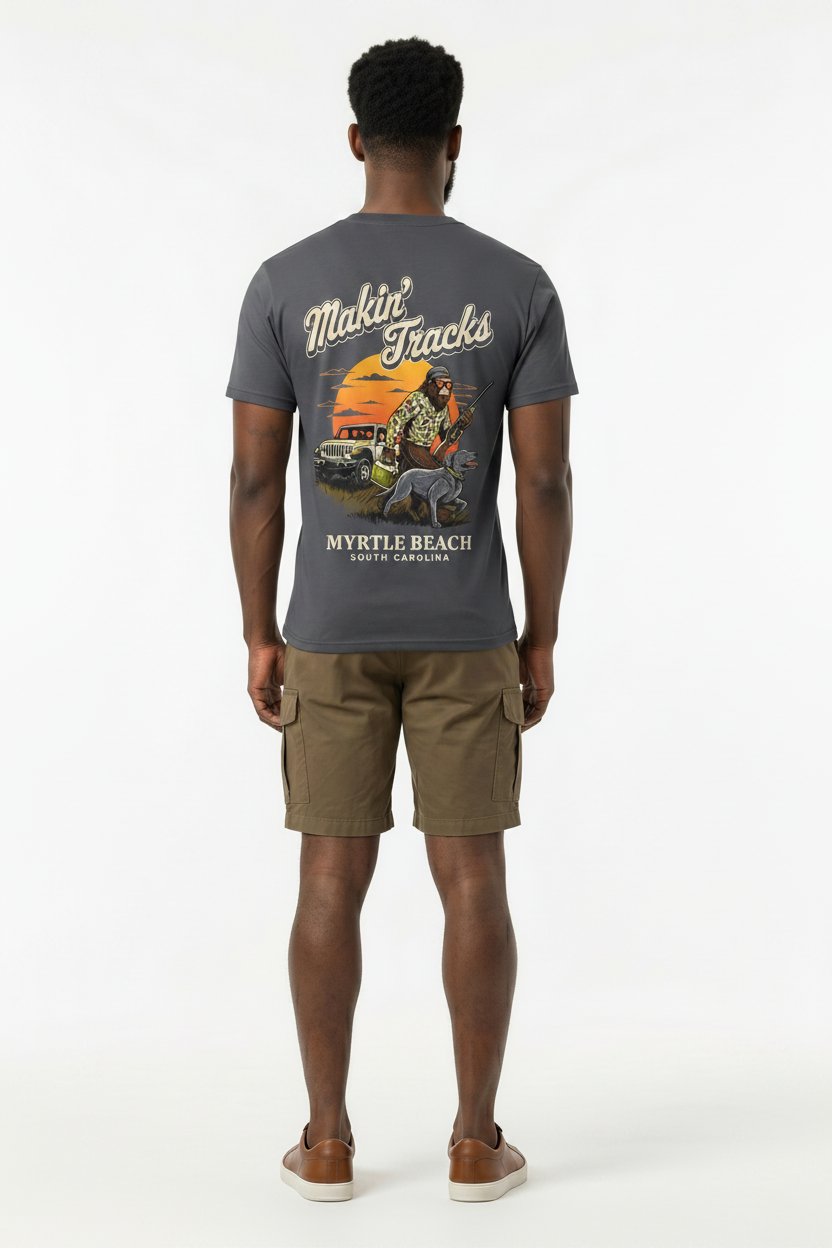 QuickSilver T-Shirt Back View Male Model