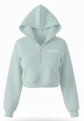 Sage Scuba Hoodie Crop Top Quarter Zip SP FB ,Myrtle Beach