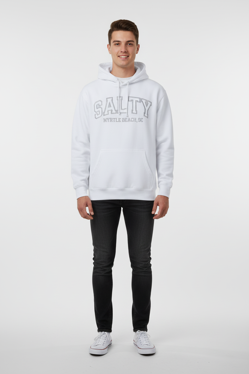 SALTY Myrtle Beach Hoodie Full Body Hood Down