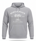 Silver Corduroy Hoodie Sweatshirt Embroidery Front ,Myrtle Beach